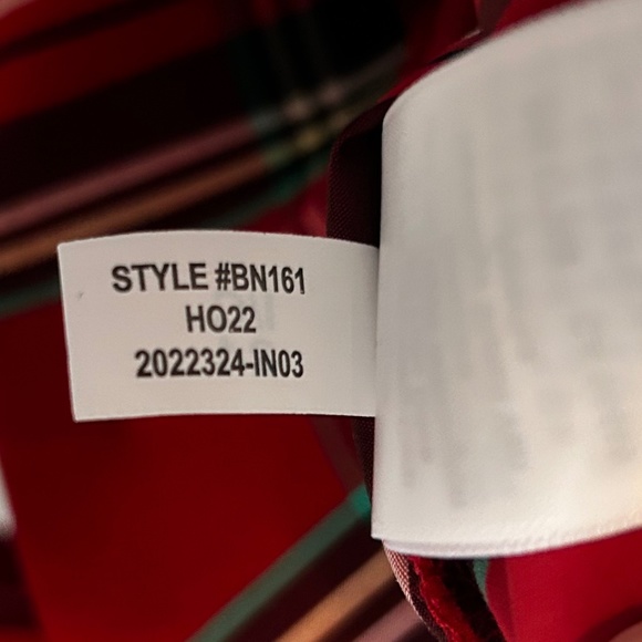 NWT J. Crew Puff-Sleeve top Good Tidings plaid XS - Picture 14 of 14